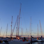 Sunset in the Weymouth marina